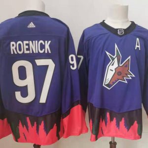 NHL Arizona Coyotes #97 Jeremy Roenick Purple Jersey
