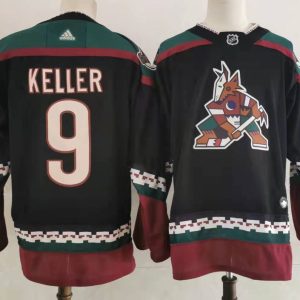 NHL Arizona Coyotes #9 Clayton Keller Black Jersey