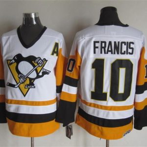 NHL Pittsburgh Penguins #10 Francis White Jersey with C Patch