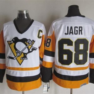 NHL Pittsburgh Penguins #68 Jagb White Jersey with C Patch
