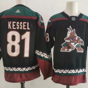 NHL Arizona Coyotes #81 Phil Kessel Black Stitched Jersey
