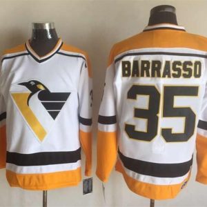 NHL Pittsburgh Penguins #35 Barrasso White Jersey