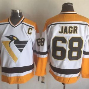 NHL Pittsburgh Penguins #68 Jagr White Jersey