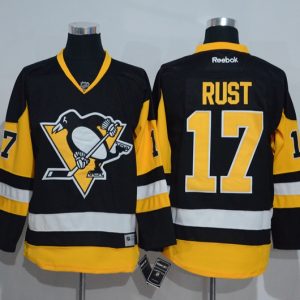 NHL Pittsburgh Penguins #17 Rust Black Jersey
