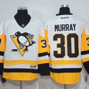 NHL Pittsburgh Penguins #30 Murray White Jersey