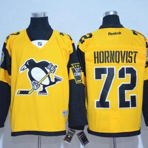 NHL Pittsburgh Penguins #72 Hornqvist Winter Classic Yellow Jersey