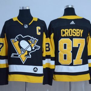 Adidas NHL Pittsburgh Penguins #87 Crosby Black Jersey