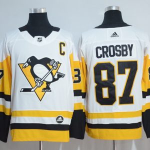 Adidas NHL Pittsburgh Penguins #87 Crosby White Jersey