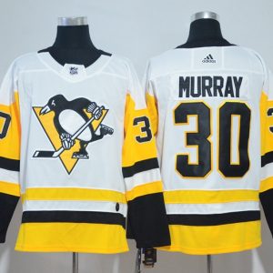 Adidas NHL Pittsburgh Penguins #30 Murray White Jersey