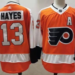 NHL Philadelphia Flyers #13 Kevin Hayes 2021 Orange Reverse Retro Stitched Jersey