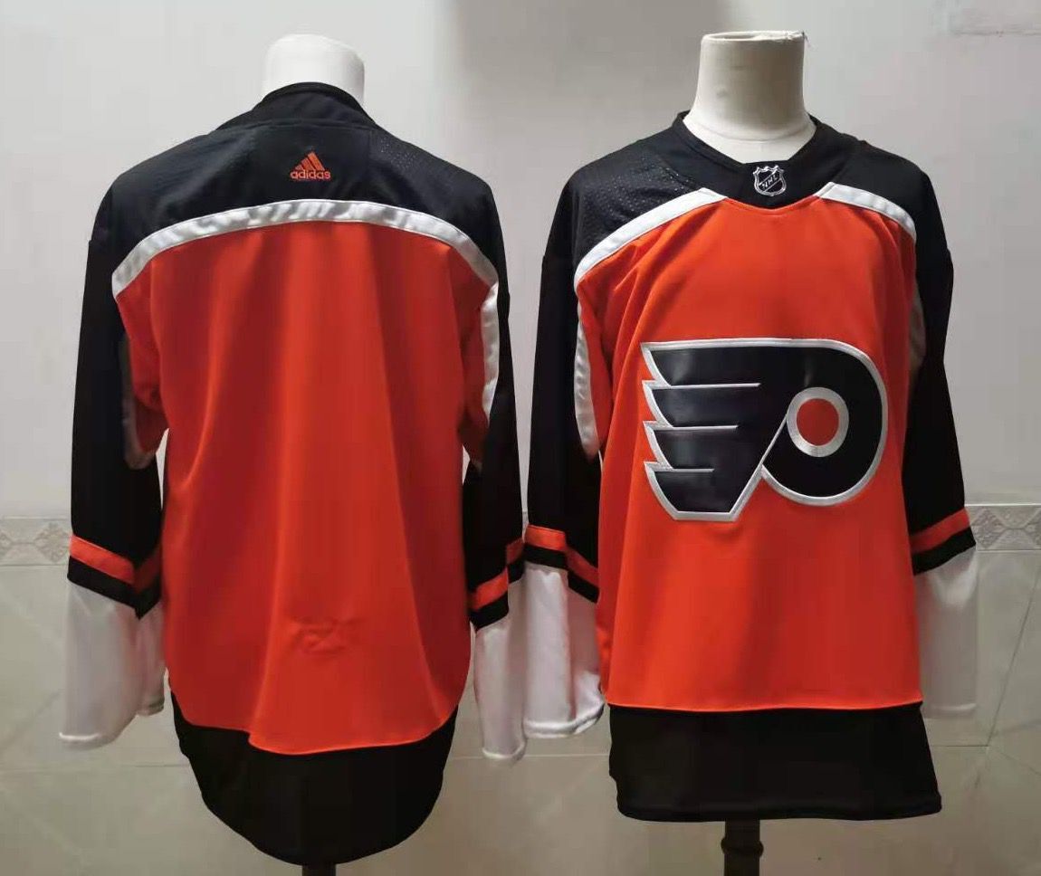 NHL Philadelphia Flyers 2021 Orange Reverse Retro Stitched Blank Jersey