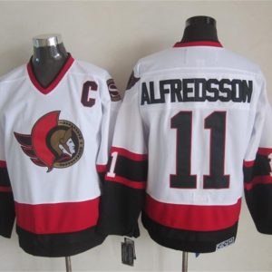 NHL Ottawa Senators #11 Alfredsson White Jersey