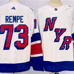 Men's New York Rangers #73 Matt Rempe White 2023-2024 Stadium Series Stitched Jersey