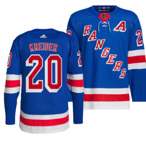 Men's New York Rangers #20 Chris Kreider Blue Stitched Jersey