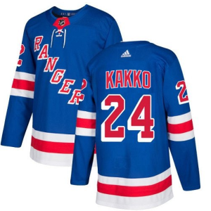 Men's New York Rangers #24 Kaapo Kakko Blue Stitched NHL Jersey