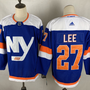 NHL Islanders #27 Lee Blue Adidas Men Jersey