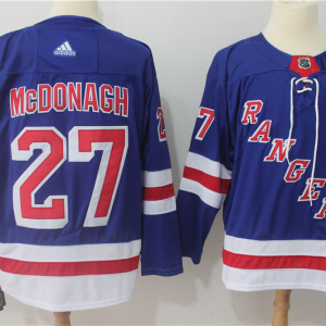 Men's Adidas New York Rangers #27 Ryan McDonagh Royal Blue Stitched NHL Jersey