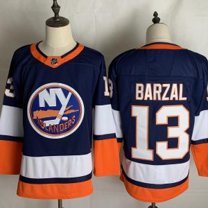 NHL Islanders #13 Mathew Barzal Blue Adidas Men Jersey