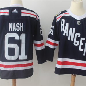 Men's Adidas New York Rangers #61 Rick Nash Navy 2018 Winter Classic Authentic Stitched NHL Jersey