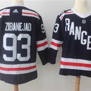 Men's Adidas New York Rangers #93 Mika Zibanejad Navy 2018 Winter Classic Jersey