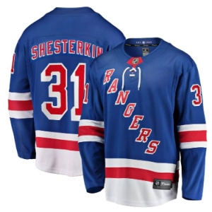 Men's New York Rangers #31 Igor Shesterkin Blue Adidas Jersey