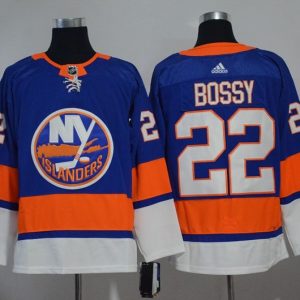 NHL Islanders #22 Mike Bossy Blue Adidas Men Jersey