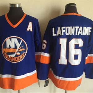NHL New York Islanders #16 Lafontainf Blue Jersey