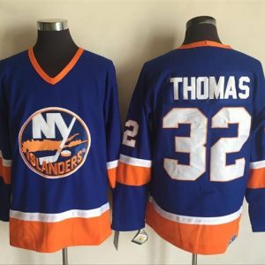 NHL New York Islanders #32 Thomas Blue Jersey
