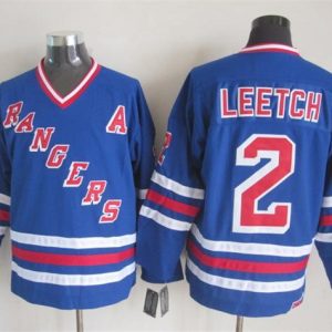 NHL New York Rangers #2 Leetch Home Blue Jersey