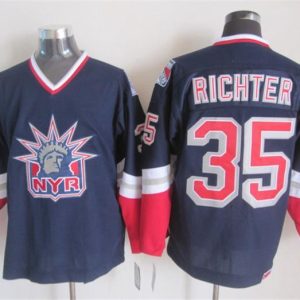 NHL New York Rangers #35 Richter Dark BlueCCM Jersey