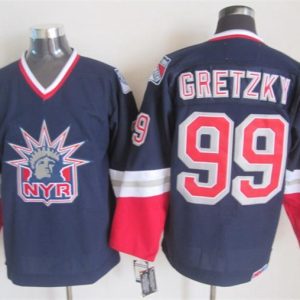 NHL New York Rangers #99 Gretzky Dark BlueCCM Jersey