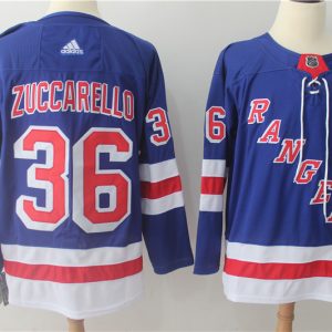 Adida NHL New York Rangers #36 Zuccarello Blue Jersey