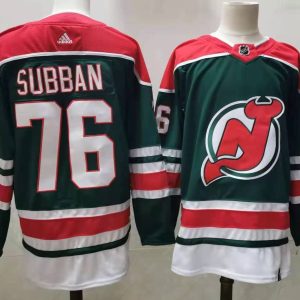 NHL New Jersey Devils #76 Subban Green 2020 New Adidas Jersey