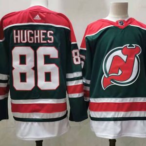 NHL New Jersey Devils #86 Jack Hughes Green 2020 New Adidas Jersey