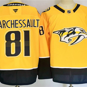 Men's Nashville Predators #81 Jonathan Marchessault Gold 2024-25 Home Stitched Hockey