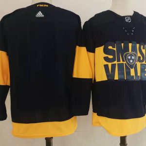NHL Nashville Predators Blank 2022 Black New Adidas Jersey