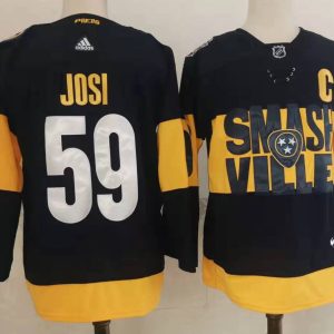 NHL Nashville Predators #59 Roman Josi Black 2022 New Adidas Jersey