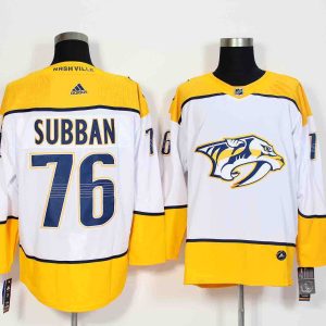 Adidas Nashville Predators #76 Subban White Jersey