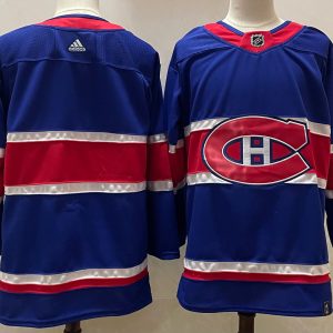 NHL Montreal Canadiens Blue Reverse Retro Stitched Blank Jersey
