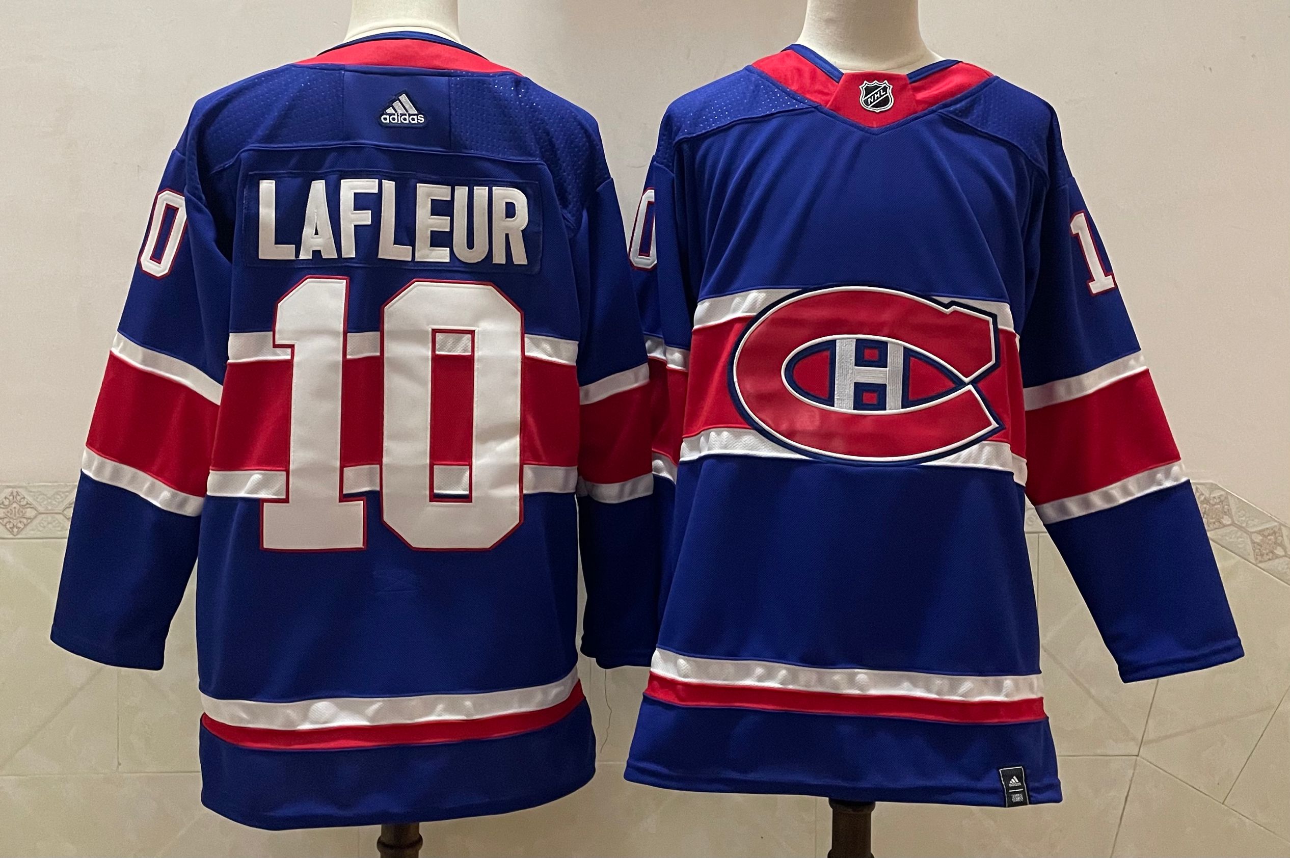 NHL Montreal Canadiens #10 Lafleur 2021 Blue Reverse Retro Stitched Jersey