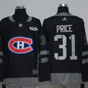 NHL Montreal Canadiens #10 Price Black 100th Anniversary Jersey