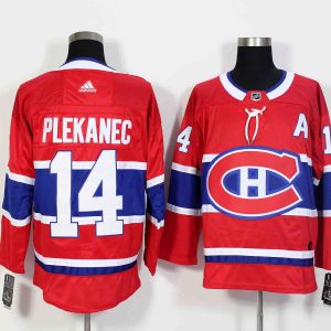 Adidas NHL Montreal Canadiens #14 Plekanec Red Jersey