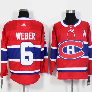 Adidas NHL Montreal Canadiens #6 Weber Red Jersey