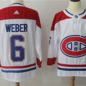 Adidas NHL Montreal Canadiens #6 Weber White Jersey
