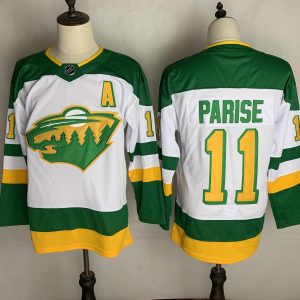 Minnesota Wild #11 Parise Green 2022 Reverse Retro Jersey