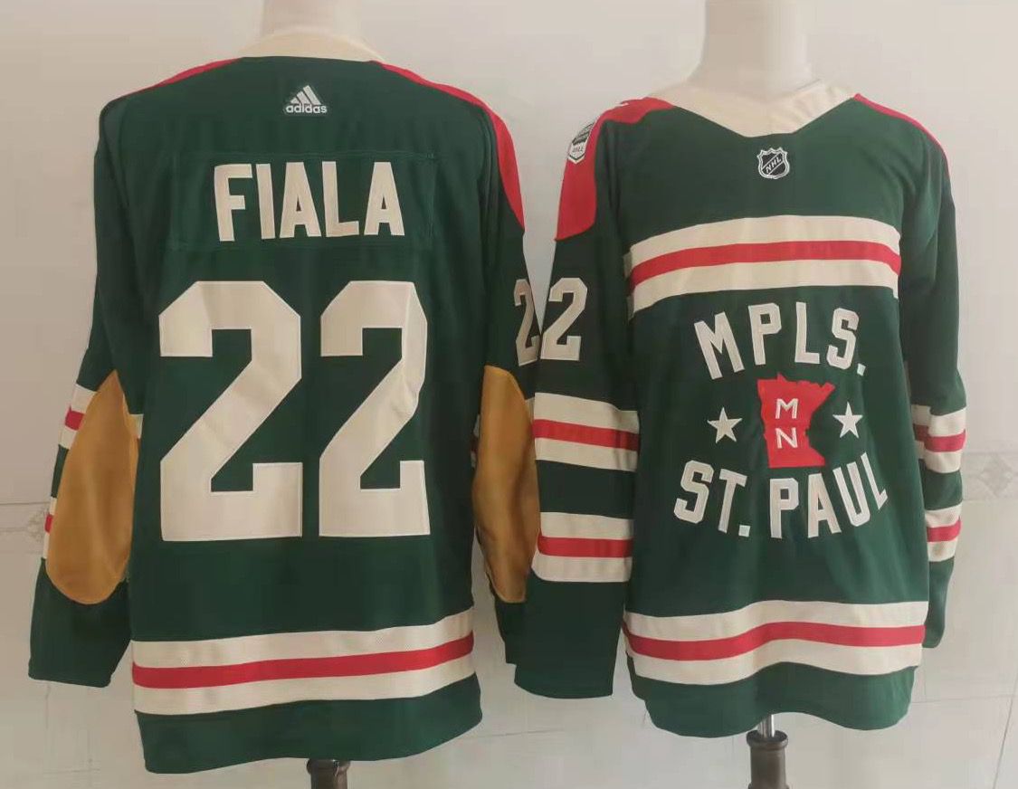 NHL Minnesota Wild #22 Fiala 2022 Winter Classic Adidas Jersey