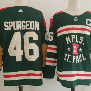 NHL Minnesota Wild #46 Spurgeon 2022 Winter Classic Adidas Jersey