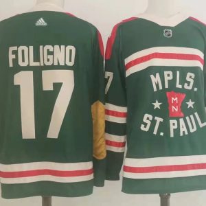 NHL Minnesota Wild #17 Foligno 2022 Winter Classic Adidas Jersey