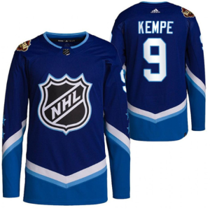 Men's Los Angeles Kings #9 Adrian Kempe 2022 All-Star Blue Jersey