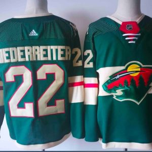 Adidas NHL Minnesota Wild #22 Niederreiter Green Jersey